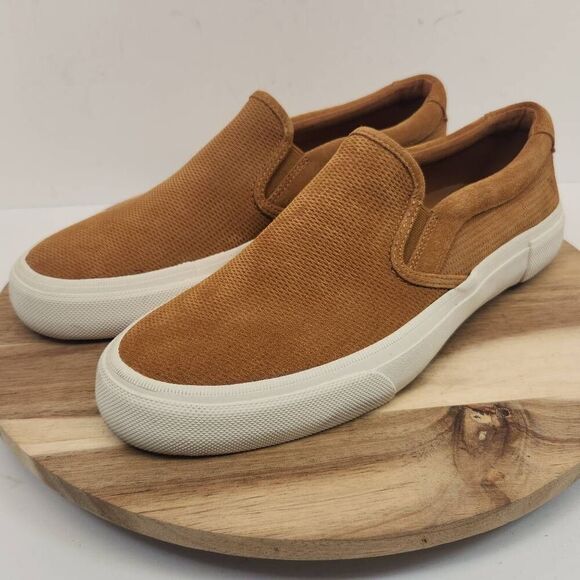 Frye Men\'s Ludlow Slip-On Sneaker Size 10 Wheat Brown 3480817 main image 11